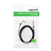 Ugreen flat angled cable AUX audio cable 3.5 mm mini jack 0.5 m black (AV119 10596) - Audio cables<<<HurtelXML