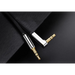 Ugreen flat angled cable AUX audio cable 3.5 mm mini jack 0.5 m black (AV119 10596) - Audio cables<<<HurtelXML