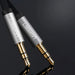 Ugreen flat cable AUX audio cable 3.5 mm mini jack 3m silver (10728) - Audio cables<<<HurtelXML