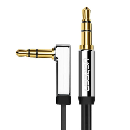 Ugreen flat cable AUX audio cable 3.5 mm mini jack 3m silver (10728) - Audio cables<<<HurtelXML