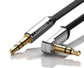 Ugreen flat cable AUX audio cable 3.5 mm mini jack 3m silver (10728) - Audio cables<<<HurtelXML