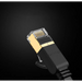 Ugreen Flat Cable Internet Network Cable Ethernet Patchcord RJ45 Cat 7 STP LAN 10 Gbps 3m Black (NW106 11262) - Network
