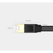 Ugreen Flat Cable Internet Network Cable Ethernet Patchcord RJ45 Cat 7 STP LAN 10 Gbps 3m Black (NW106 11262) - Network