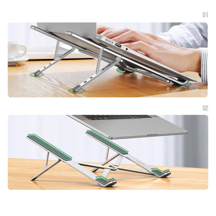 Ugreen foldable adjustable laptop stand silver (LP451) - Stands and tables for laptops<<<HurtelXML&&&Стойки за
