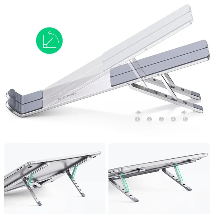 Ugreen foldable adjustable laptop stand silver (LP451) - Stands and tables for laptops<<<HurtelXML&&&Стойки за