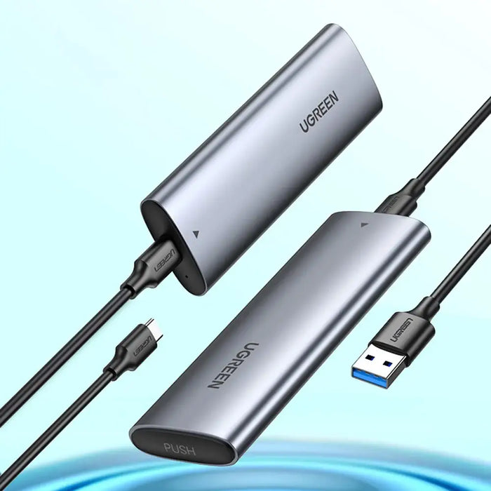 Ugreen Hard Drive Bay M.2 B-Key SATA 3.0 5Gbps Gray + USB Type C Cable (CM400) - Disk adapters<<<HurtelXML