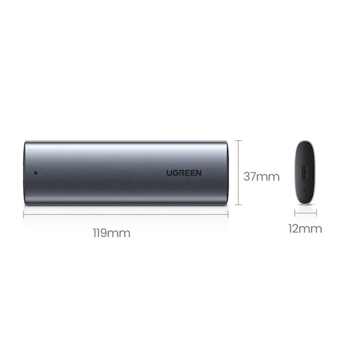 Ugreen Hard Drive Bay M.2 B-Key SATA 3.0 5Gbps Gray + USB Type C Cable (CM400) - Disk adapters<<<HurtelXML