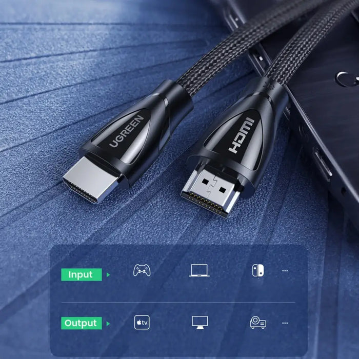Ugreen HD140 80401 HDMI 2.1 / HDMI 2.1 1m Cable - Black - Video cables<<<HurtelXML
