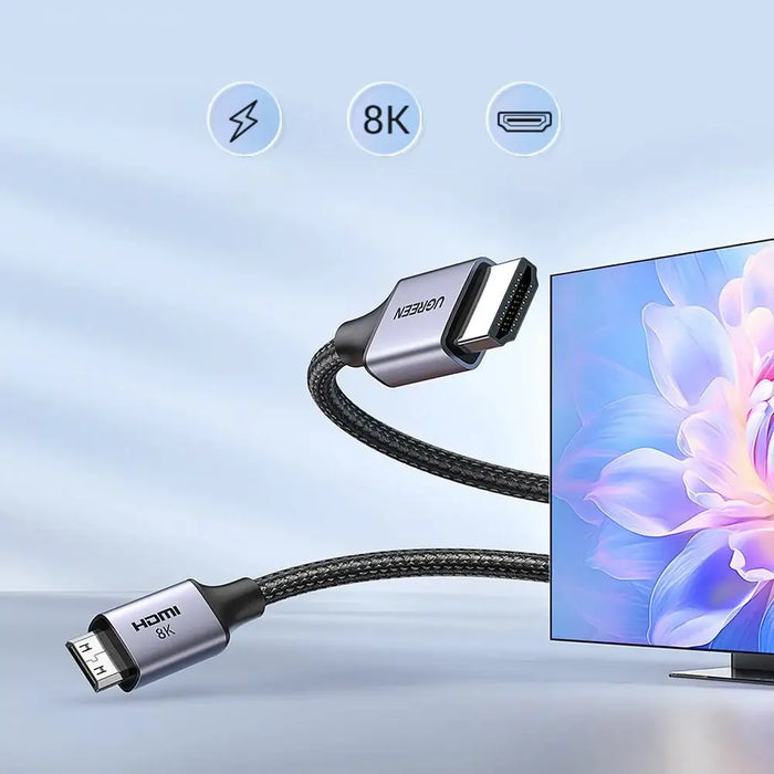 Ugreen HD163 15515 mini HDMI / HDMI 2.1 8K cable 2m - gray - Video cables<<<HurtelXML