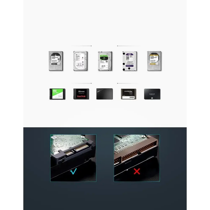 Ugreen HDD bay SATA 3.5 ’’ HDD enclosure USB 3.0 black (50422) - Disk adapters<<<HurtelXML&&&External enclosures