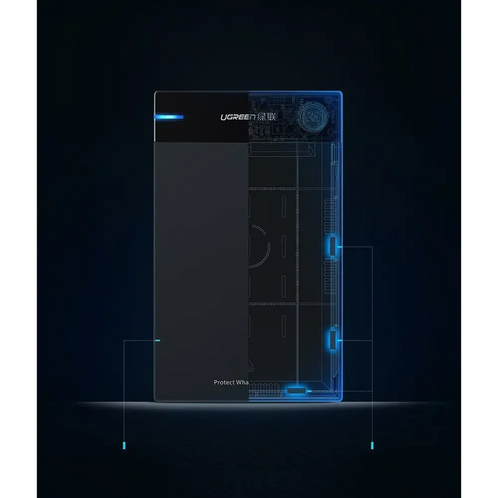 Ugreen HDD bay SATA 3.5 ’’ HDD enclosure USB 3.0 black (50422) - Disk adapters<<<HurtelXML&&&External enclosures