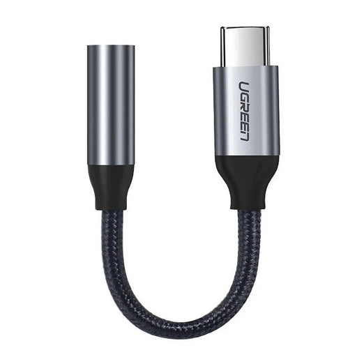 Ugreen Headphone Adapter with 3.5mm mini jack to USB Type C 10cm gray (30632) - USB adapters<<<HurtelXML