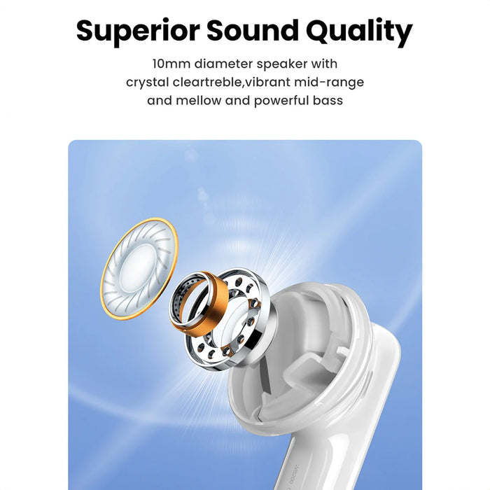 Ugreen HiTune T6 wireless headphones with ANC function + USB-A - USB-C cable - white - Headphones