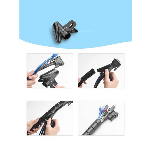 Ugreen LP121 30819 cover cable organizer 3m - black - Cable organizers<<<HurtelXML