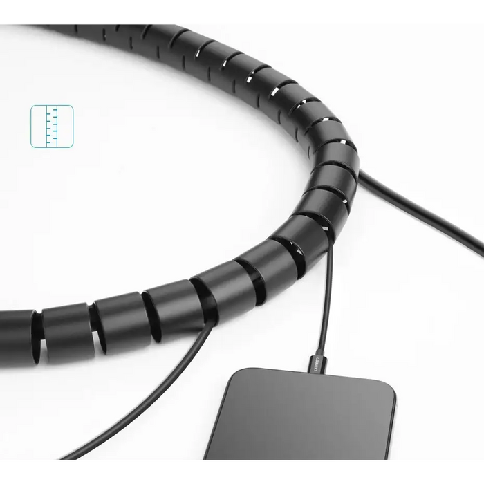 Ugreen LP121 cover 30818 cable organizer 1.5m - black - Cable organizers<<<HurtelXML&&&Окабелени Мрежи<<<Компютър Мрежи