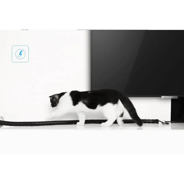 Ugreen LP121 cover 30818 cable organizer 1.5m - black - Cable organizers<<<HurtelXML&&&Окабелени Мрежи<<<Компютър Мрежи