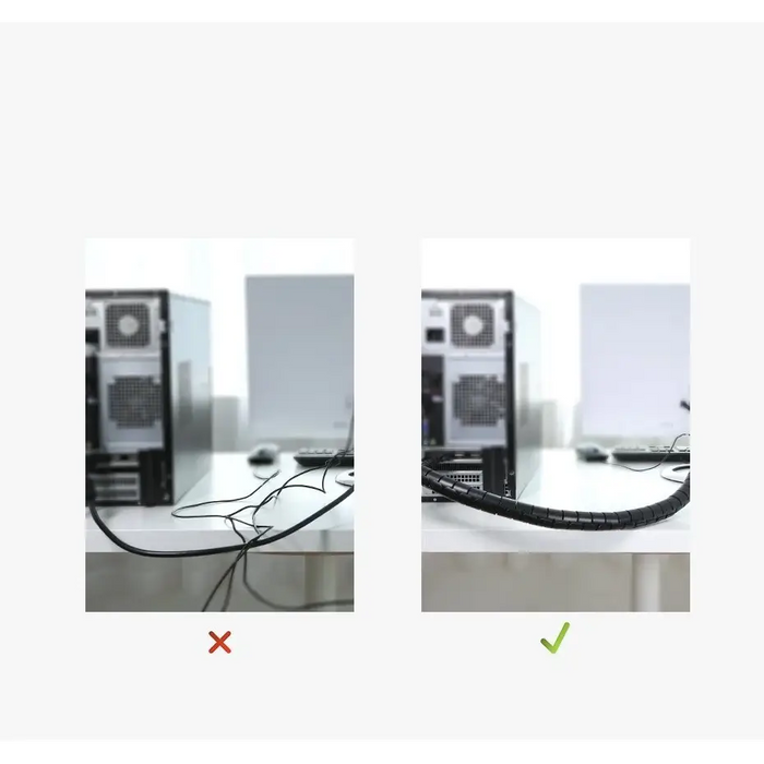 Ugreen LP121 cover 30818 cable organizer 1.5m - black - Cable organizers<<<HurtelXML&&&Окабелени Мрежи<<<Компютър Мрежи