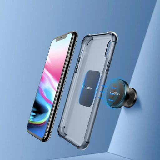 Ugreen LP123 30836 round metal plates for magnetic phone holders - black (2 pcs.) - Cell phone holders<<<HurtelXML