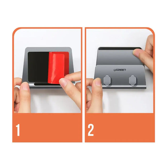 Ugreen LP193 metal wall holder for smartphone / tablet 4-9.7’’ - silver - Cell phone holders<<<HurtelXML