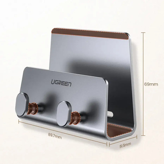 Ugreen LP193 metal wall holder for smartphone / tablet 4-9.7’’ - silver - Cell phone holders<<<HurtelXML