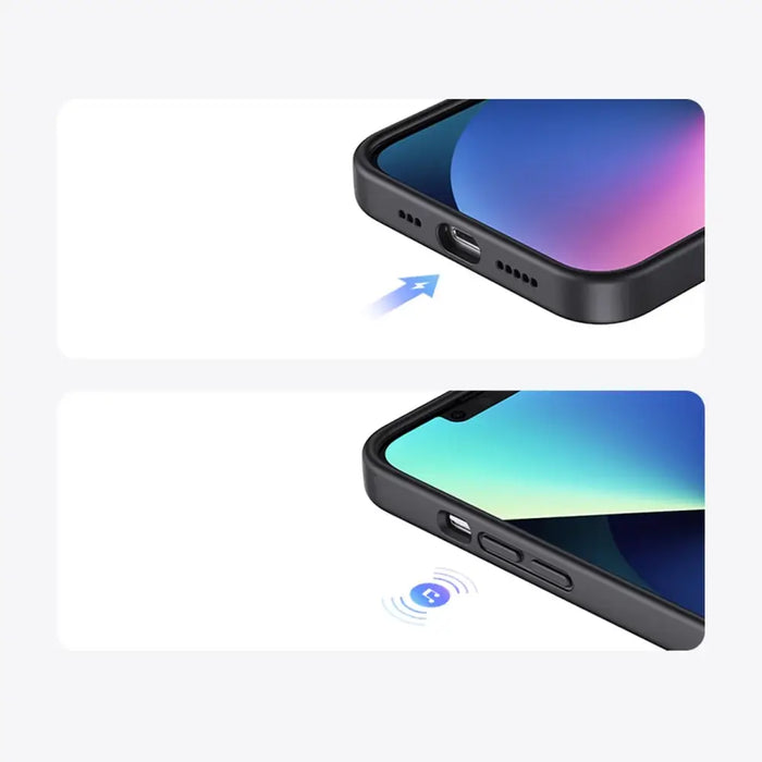 Ugreen LP626 Silky Silicone Protective Case Rubber Flexible Silicone Phone Case for iPhone 14 Plus Black (90920) - Cell