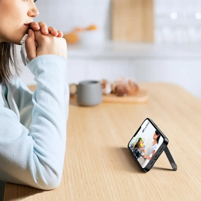 Ugreen LP633 Kickstand Protective Case Hard Cover with Gel Frame and Built-in Stand for iPhone 14 (90924) - Cell phone