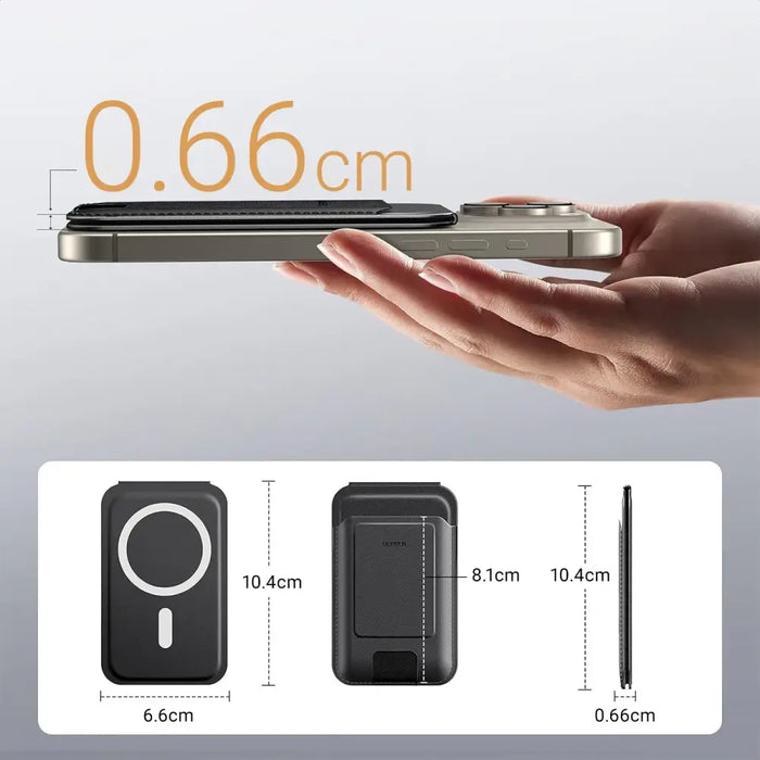 Ugreen Magnetic Wallet 45165 magnetic MagSafe with stand - black - Cell phone cases and covers<<<HurtelXML