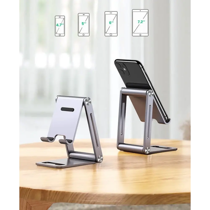 Ugreen metal aluminum folding phone holder tablet gray (LP263 80708) - Cell phone holders<<<HurtelXML&&&Notebooks