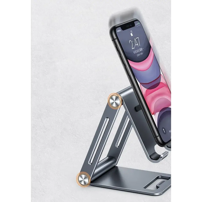 Ugreen metal aluminum folding phone holder tablet gray (LP263 80708) - Cell phone holders<<<HurtelXML&&&Notebooks