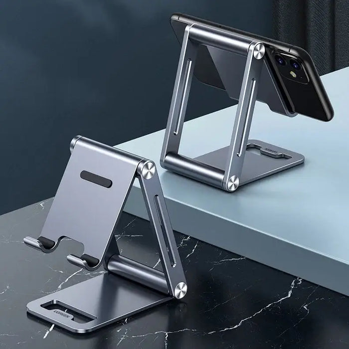 Ugreen metal aluminum folding phone holder tablet gray (LP263 80708) - Cell phone holders<<<HurtelXML&&&Notebooks
