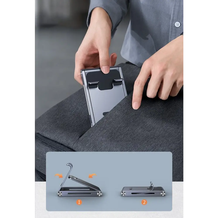 Ugreen metal aluminum folding phone holder tablet gray (LP263 80708) - Cell phone holders<<<HurtelXML&&&Notebooks