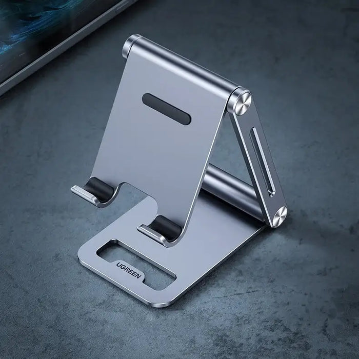 Ugreen metal aluminum folding phone holder tablet gray (LP263 80708) - Cell phone holders<<<HurtelXML&&&Notebooks