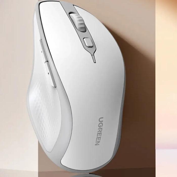 Ugreen MU101 ergonomic wireless mouse Bluetooth / 2.4 GHz - white - Other office accessories<<<HurtelXML