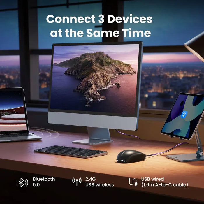 Ugreen MU103 Bluetooth 5.0 computer mouse / 2.4GHz USB receiver - black - Other office accessories<<<HurtelXML