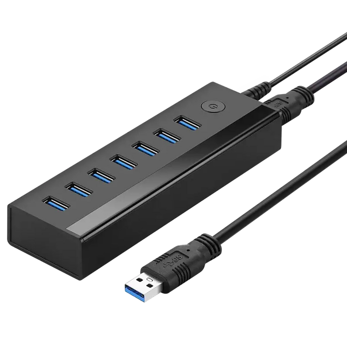 Ugreen multifunctional HUB 7in1 USB-A - 7xUSB-A 5Gb/s black (US219) - USB hubs<<<HurtelXML