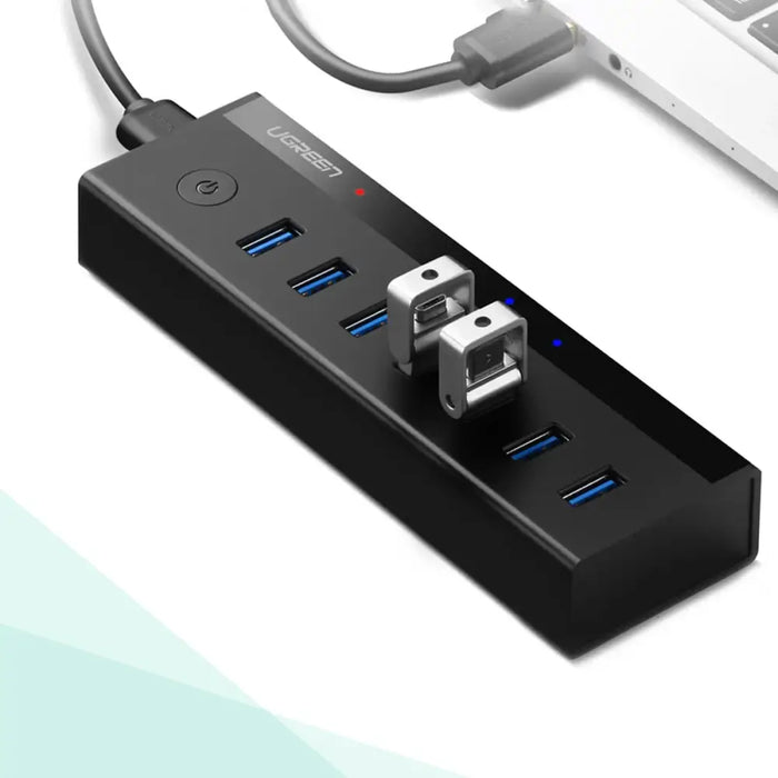 Ugreen multifunctional HUB 7in1 USB-A - 7xUSB-A 5Gb/s black (US219) - USB hubs<<<HurtelXML