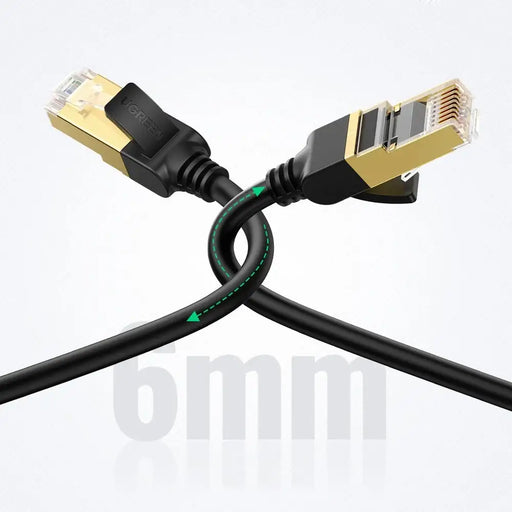 Ugreen NW107 RJ45/Cat 7 F/FTP Network Cable 15m - Black - Network cables<<<HurtelXML