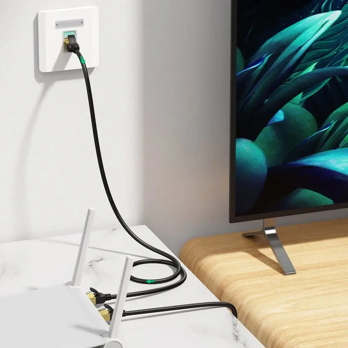 Ugreen NW107 RJ45/Cat 7 F/FTP Network Cable 5m - Black - Network cables<<<HurtelXML