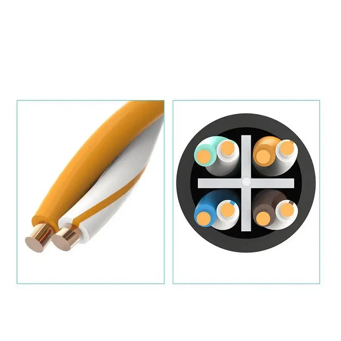 Ugreen NW112 11281 Network Ethernet Cable RJ45 (Female) - RJ45 (Male) F/UTP Cat. 6 1 Gbps 2m - black - Network