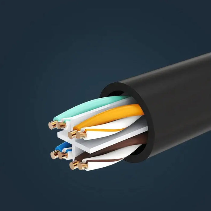 Ugreen NW112 11282 Network Ethernet Cable RJ45 (Female) - RJ45 (Male) F/UTP Cat. 6 1 Gbps 3m - black - Network