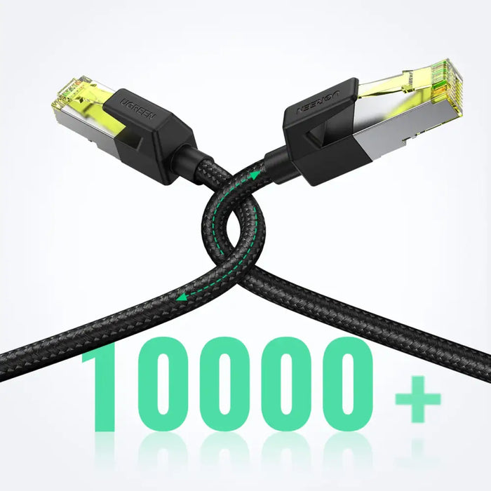 Ugreen NW150 80423 Ethernet RJ45 Cat 7 10Gbps Cable 2m - Black - Network cables<<<HurtelXML