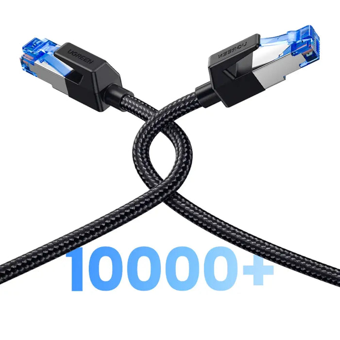 Ugreen NW153 Ethernet RJ45 Cat8 Cable Copper Core 1.5m - Black - Network cables<<<HurtelXML