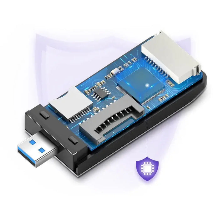 Ugreen SD / micro SD / CF / MS card reader for USB 3.0 gray (50541) - Flash card readers<<<HurtelXML