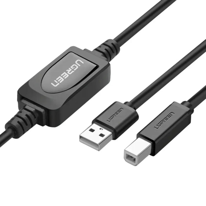 Ugreen US122 USB-B USB-A 2.0 printer cable 10m - black - Cell phone cables<<<HurtelXML