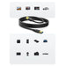 Ugreen US128 10369 USB-A 3.0 / USB-A 3.0 5Gb/s 0.5m cable - black - Cell phone cables<<<HurtelXML