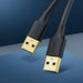 Ugreen US128 10370 USB-A 3.0 / USB-A 3.0 5Gb/s cable 1m - black - Cell phone cables<<<HurtelXML