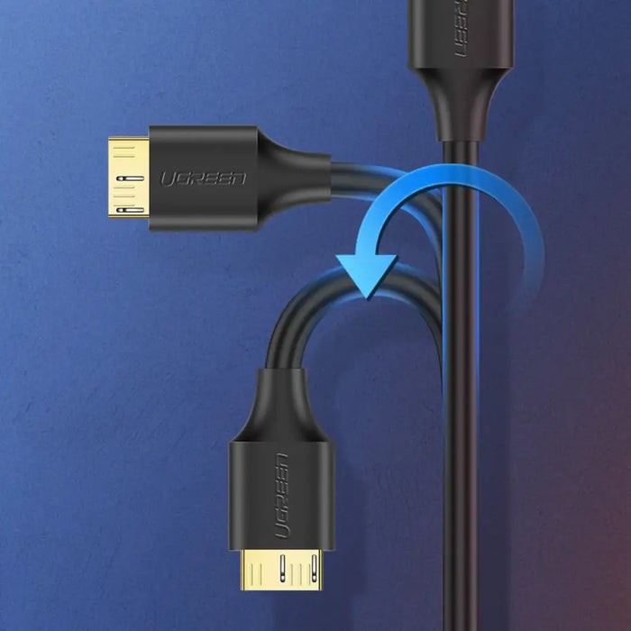 Ugreen US130 10841 USB-A 3.0 - micro USB-B cable 1m - black - Cell phone cables<<<HurtelXML