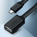 Ugreen US133 10396 micro USB (male) / USB-A (female) OTG cable flat 0.15m - black - Cell phone cables<<<HurtelXML