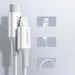 Ugreen US171 Lightning - USB-C MFi PD cable 20W 3A 480Mb/s 0.5m - white - Cell phone cables<<<HurtelXML