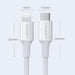 Ugreen US171 Lightning - USB-C PD Cable 20W 3A 480Mb/s 1.5m - White - Cell phone cables<<<HurtelXML